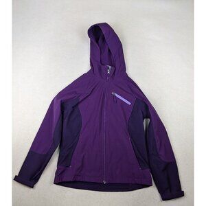 FREE TECH - WOMEN'S PURPLE FULL ZIP HOODED JACKET - SIZE M 8-10